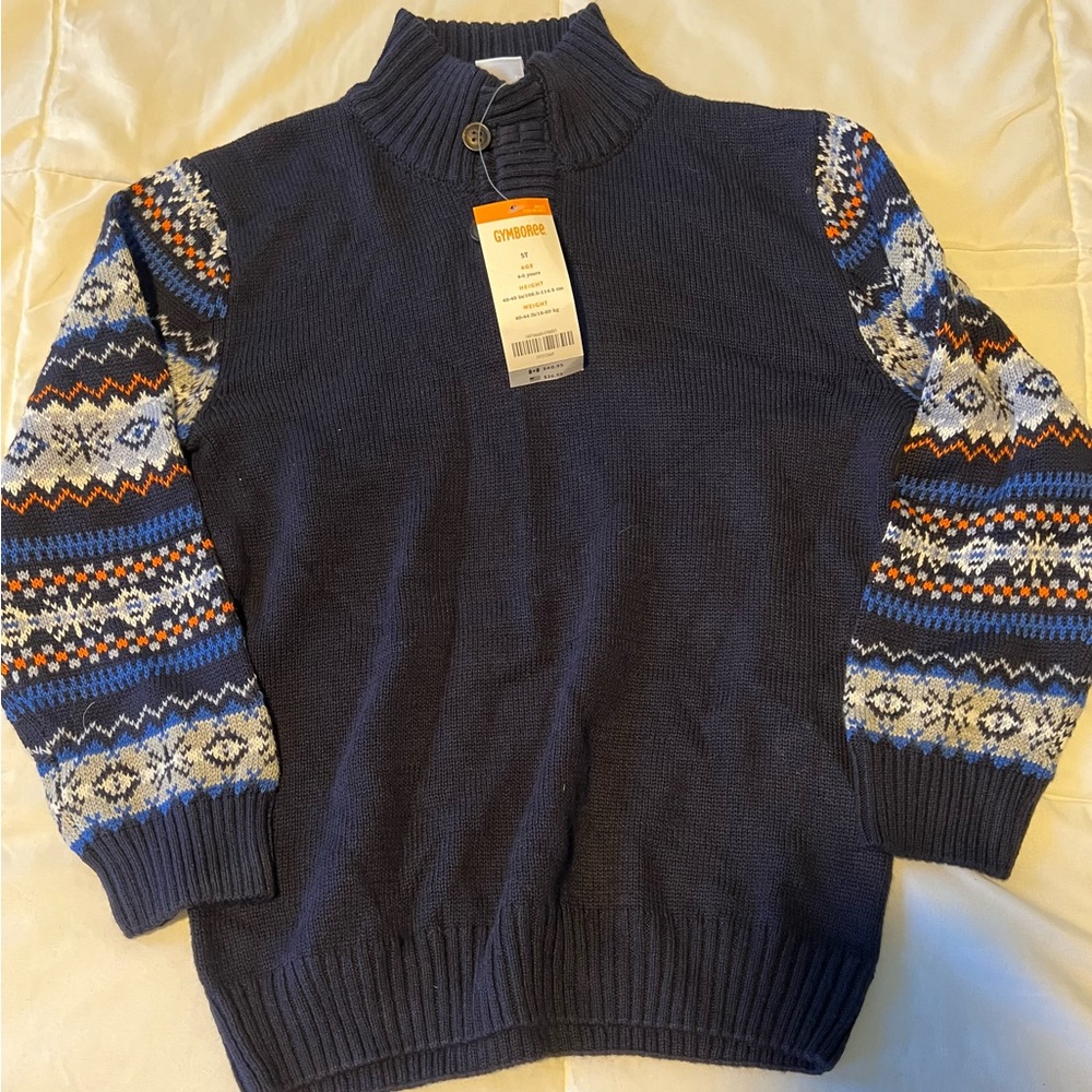 Gymboree boys sweater FairIsle cotton NWT NEW